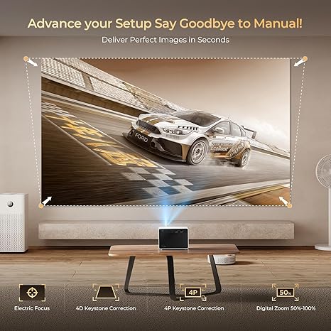 Auto focus and 6D keystone setup